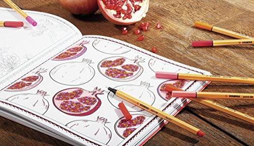 Pennarelli Stabilo - Point 88 in astuccio arrotolabile con 30 Colori assortiti