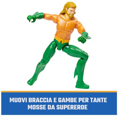 Personaggio Giocattolo di Aquaman 30 cm, da 3 anni - Dc Comics
