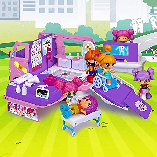 Pinypon Ambulanza d'emergenza con accessori - Famosa