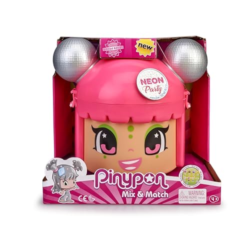 Pinypon Set 5 bamboline, Mix Is Max Neon Party - Famosa