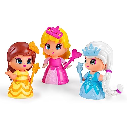 Pinypon Principesse, Set con 3 Bamboline - Famosa