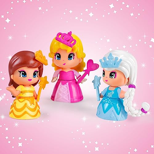 Pinypon Principesse, Set con 3 Bamboline - Famosa