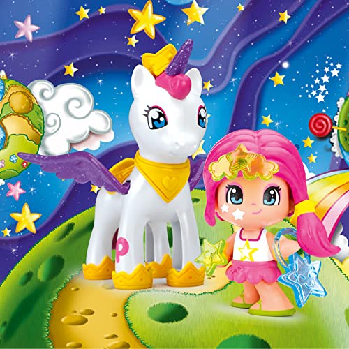 Pinypon Unicorno volante con bambolina, da 4 anni - Famosa