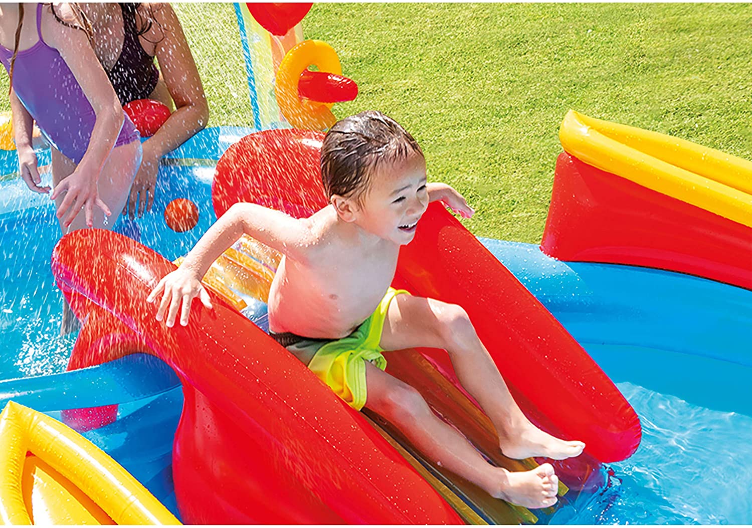 Piscina gonfiabile bambini con scivolo