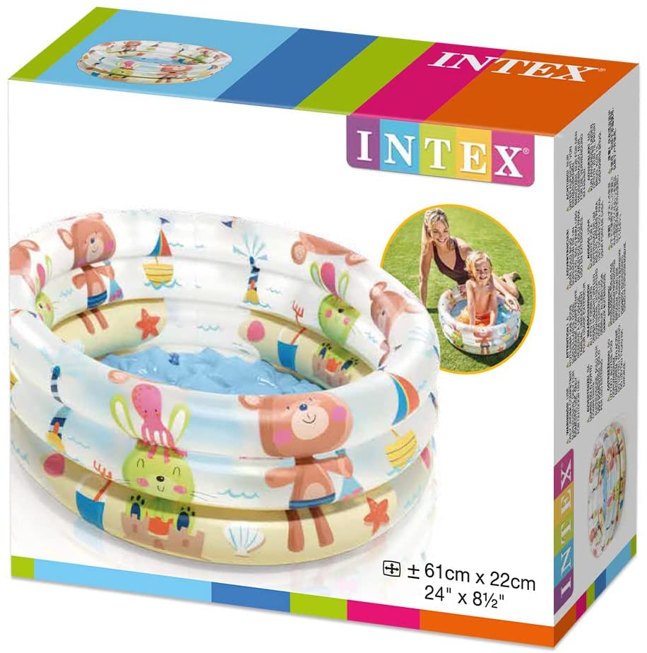 Piscinetta gonfiabile con anelli per bambini - Intex 57106