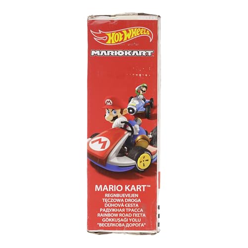 Pista Arcobaleno Mario Kart, lunga 2 metri con 2 macchinine, da 4 anni - Hot Wheels