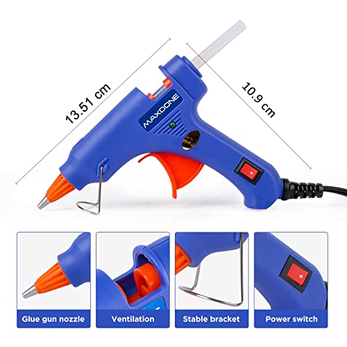 Pistola Colla a Caldo 20W con 30 bastoncini di colla