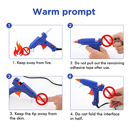 Pistola Colla a Caldo 20W con 30 bastoncini di colla