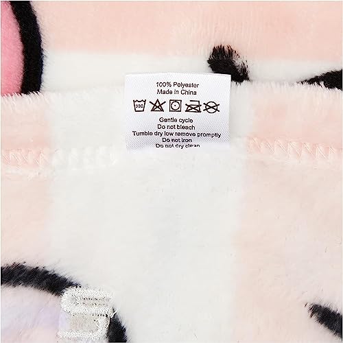 Plaid Hello Kitty Rosa, morbido pile in microfibra, 130x170 cm, idea regalo per Natale - Kanguru