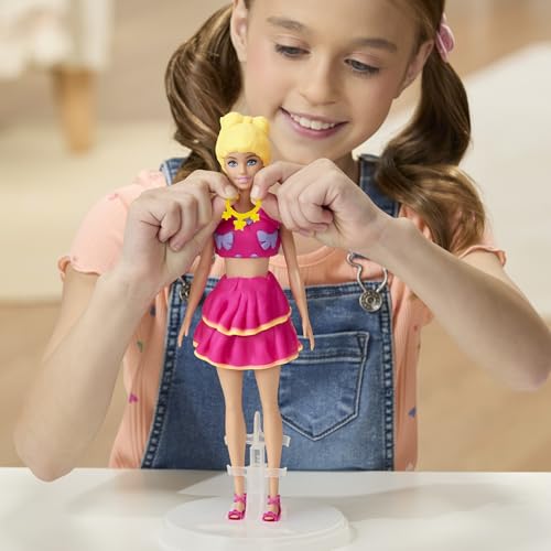 Play-Doh - Barbie Set Balze e Fiocchi, gioco di pasta modellabile e acconciature