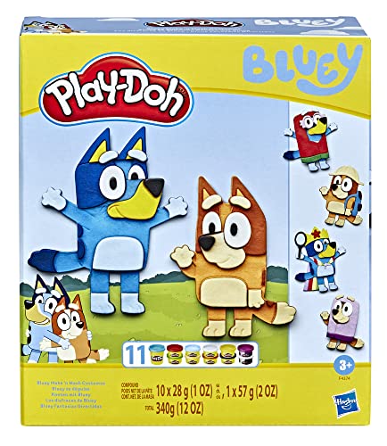 Play-Doh Bluey, con 11 vasetti di Pasta da modellare