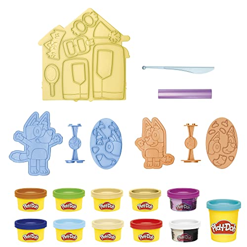 Play-Doh Bluey, con 11 vasetti di Pasta da modellare