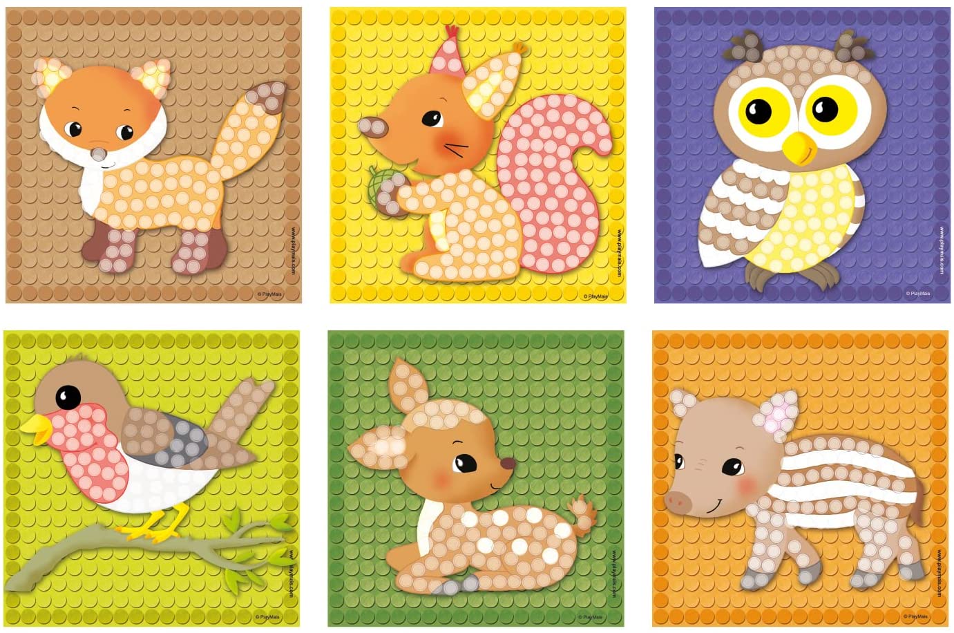 PlayMais Mosaico animali della foresta - 2300 pezzi