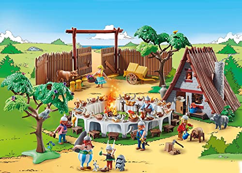 PLAYMOBIL Asterix 70931 Grande Banchetto del Villaggio, da 5 anni