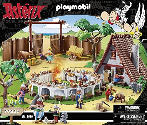 PLAYMOBIL Asterix 70931 Grande Banchetto del Villaggio, da 5 anni