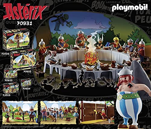 PLAYMOBIL Asterix 70931 Grande Banchetto del Villaggio, da 5 anni