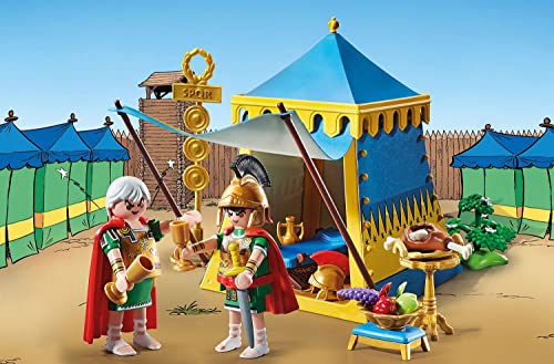 PLAYMOBIL Asterix 71015 Tenda del Capo con Generali