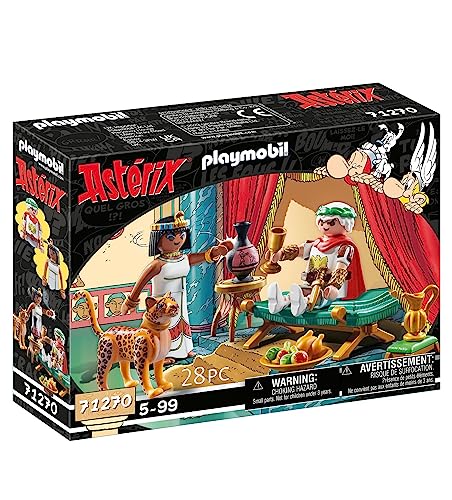 PLAYMOBIL Asterix 71270 Cesare e Cleopatra con il Leopardo