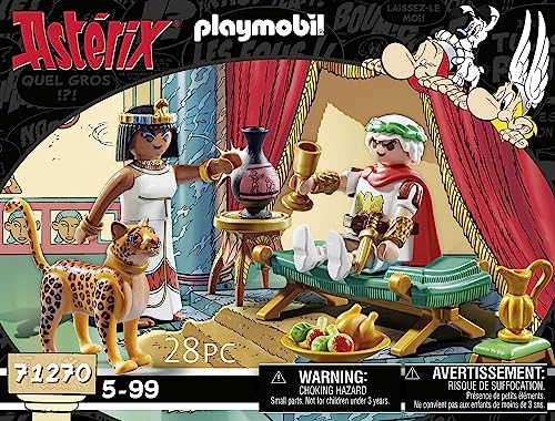 PLAYMOBIL Asterix 71270 Cesare e Cleopatra con il Leopardo