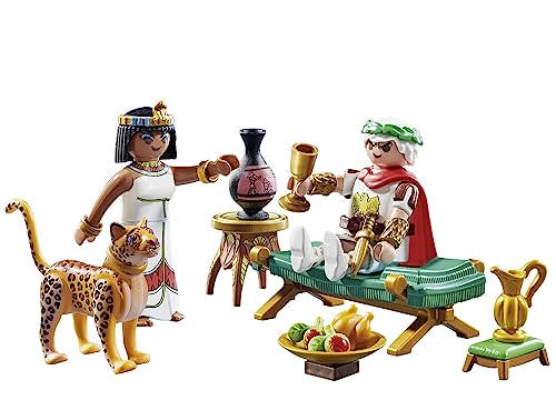 PLAYMOBIL Asterix 71270 Cesare e Cleopatra con il Leopardo