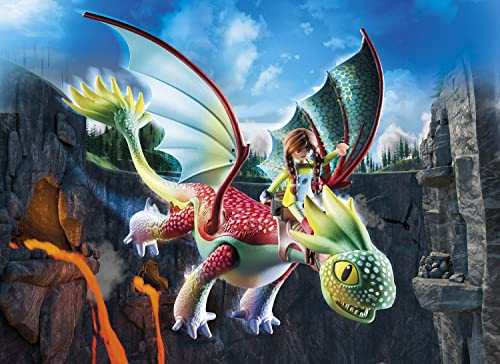 Playmobil Dragons I nove Regni, Feathers &amp; Alex, da 4 Anni - 71083 DreamWorks
