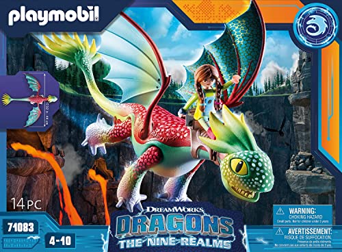 Playmobil Dragons I nove Regni, Feathers &amp; Alex, da 4 Anni - 71083 DreamWorks