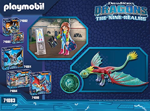 Playmobil Dragons I nove Regni, Feathers &amp; Alex, da 4 Anni - 71083 DreamWorks