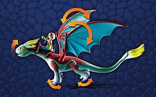 Playmobil Dragons I nove Regni, Feathers &amp; Alex, da 4 Anni - 71083 DreamWorks