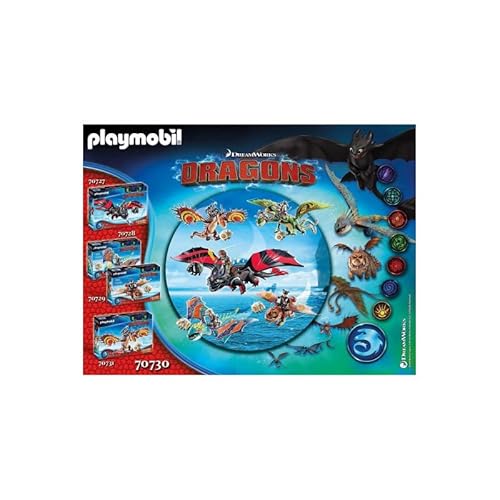Dragon Trainer Racing, Gioco di Costruzioni da 4 Anni - PLAYMOBIL 70730 DreamWorks
