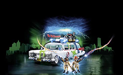 PLAYMOBIL Ghostbusters 9220, Ecto-1 con luci e Suoni, dai 6 Anni