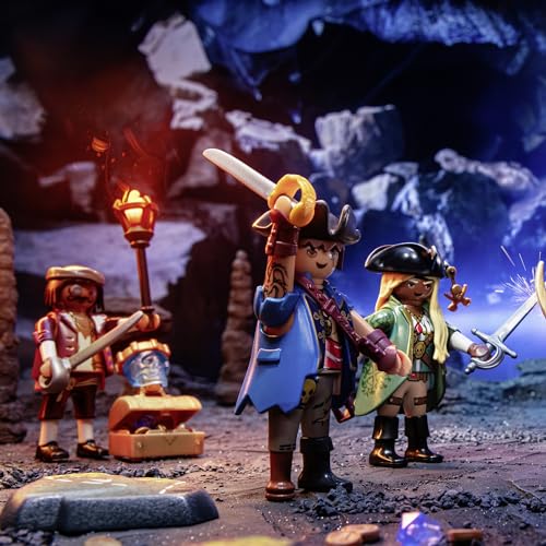 PLAYMOBIL Pirates 71418 Nave Pirata con accessori da costruire, dai 4 Anni