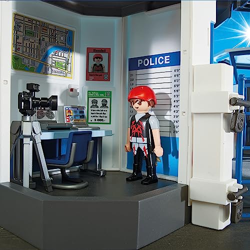 Playmobil Stazione di Polizia, Centro di Comando con Prigione - City Action 6872