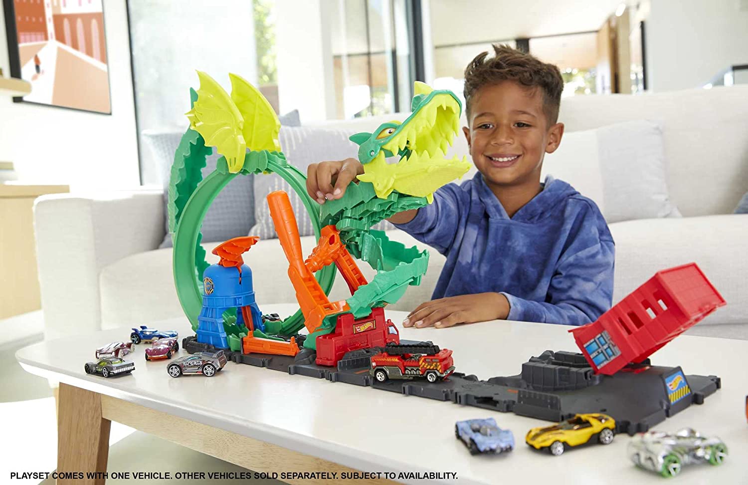 Pista Hot Wheels Dragone di Fuoco - City