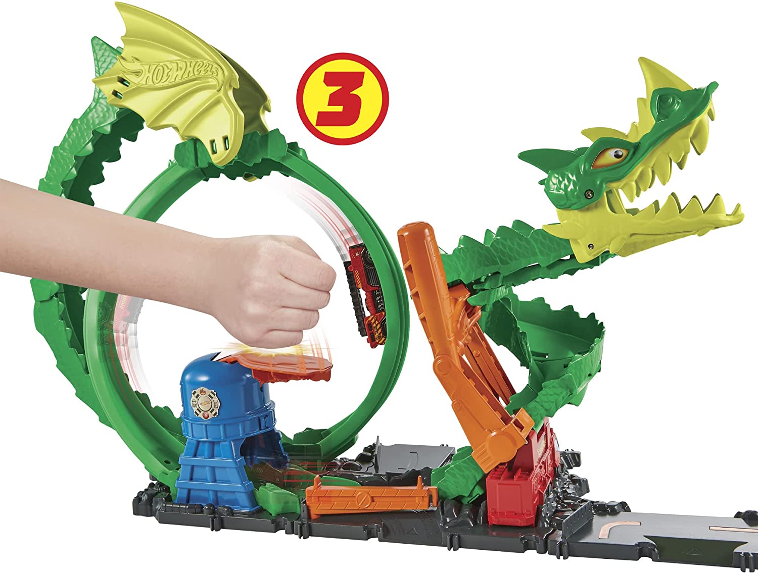 Pista Hot Wheels Dragone di Fuoco - City