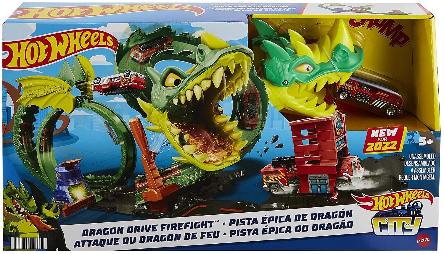 Pista Hot Wheels Dragone di Fuoco - City