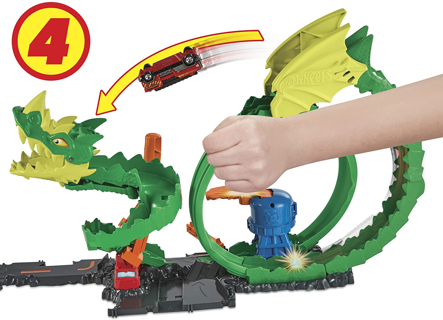 Pista Hot Wheels Dragone di Fuoco - City