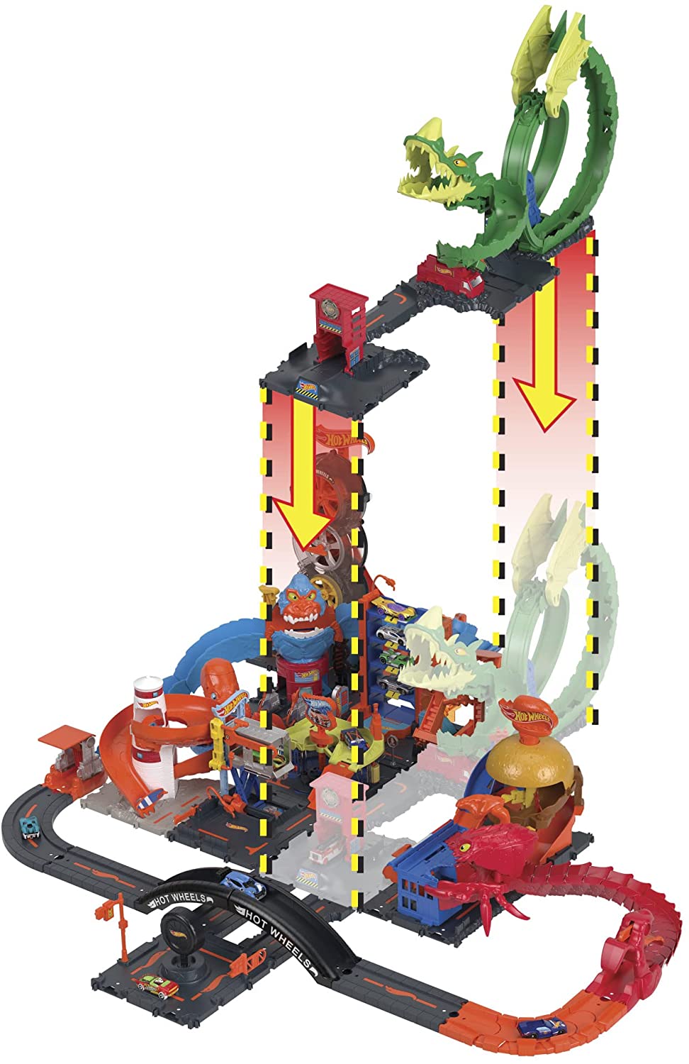 Pista Hot Wheels Dragone di Fuoco - City
