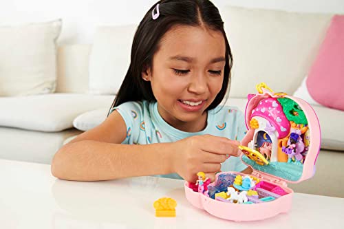 Polly Pocket - La Foresta dell'Unicorno con 2 bamboline e accessori