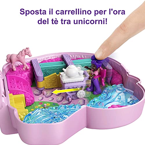 Polly Pocket - La Foresta dell'Unicorno con 2 bamboline e accessori