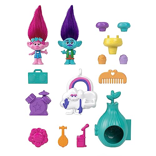 Polly Pocket Trolls - Cofanetto Poppy e Branch