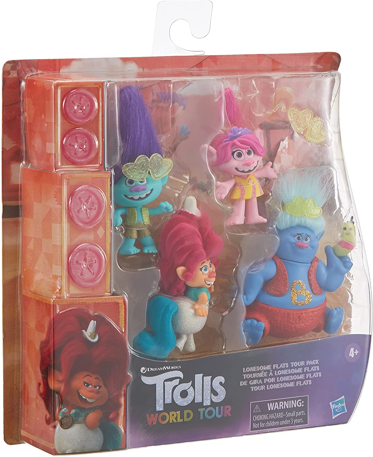 Kit 5 Pupazzetti Trolls World Tour - Hasbro