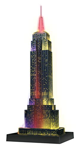 Puzzle 3D Empire State Building, edizione speciale notturna con LED - Ravensburger