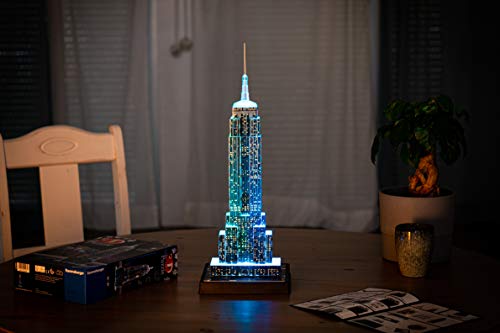 Puzzle 3D Empire State Building, edizione speciale notturna con LED - Ravensburger