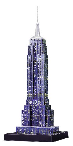 Puzzle 3D Empire State Building, edizione speciale notturna con LED - Ravensburger