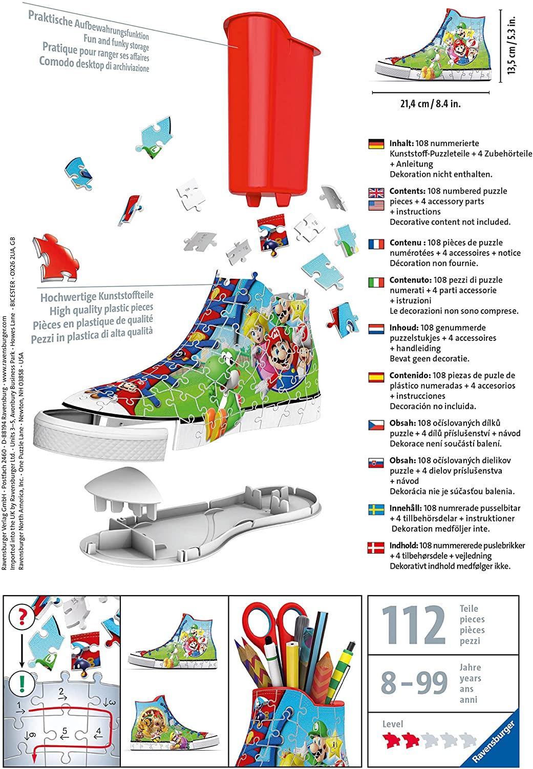 Puzzle 3D Super Mario Sneaker