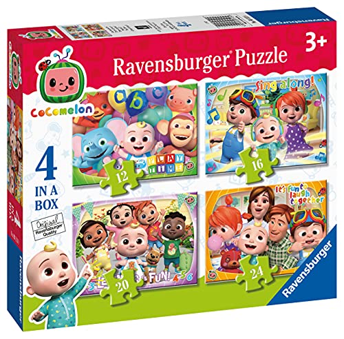 Puzzle Cocomelon 4 in 1, da 12 a 24 pezzi per bambini da 3 anni - Ravensburger
