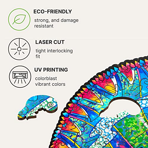 Puzzle di Legno 700 pezzi - Camaleonte 46x68 cm