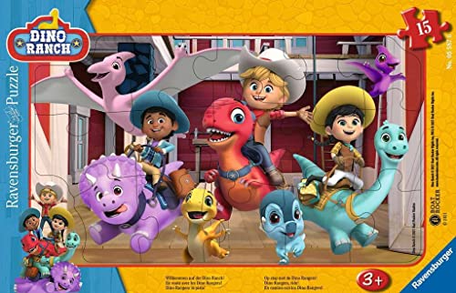 Puzzle Dino Ranch, 15 Pezzi per bambini da 3 Anni - Ravensburger