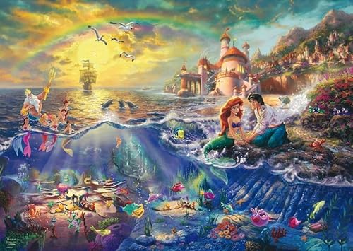 Puzzle la Sirenetta, Thomas Kinkade 1000 pezzi, 69 x 49 cm da 12 anni - Schmidt