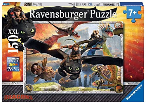 Dragon Trainer: How To Train Your Dragon, Puzzle 150 Pezzi da 7 anni - Ravensburger